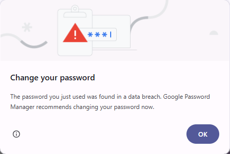 ignore google password change prompt
